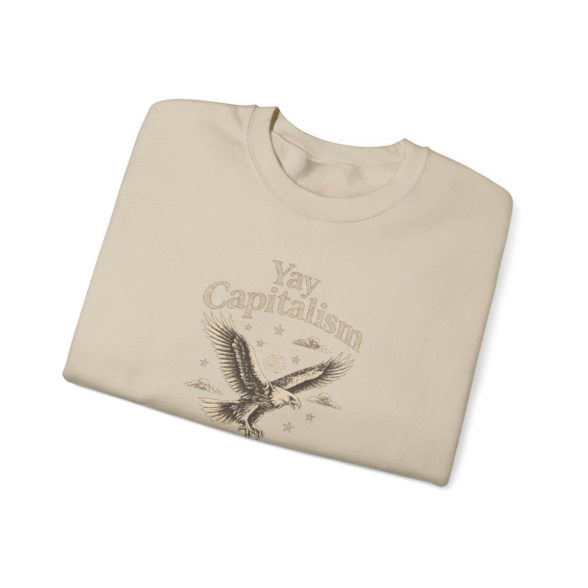 Yay Capitalism Eagle - Crewneck Sweatshirt - Unisex