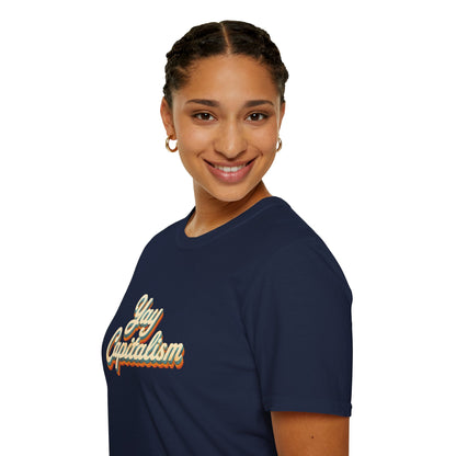 Yay Capitalism Retro - Short Sleeve T-Shirt - Unisex