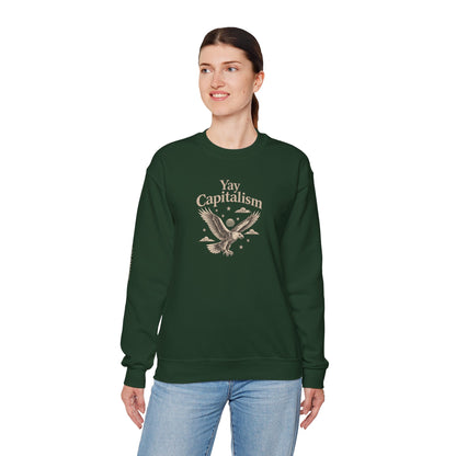 Yay Capitalism Eagle - Crewneck Sweatshirt - Unisex