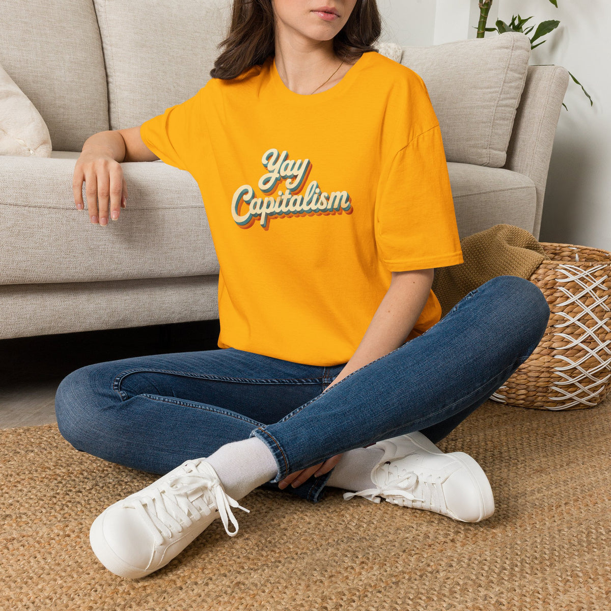 Yay Capitalism Retro - Short Sleeve T-Shirt - Unisex