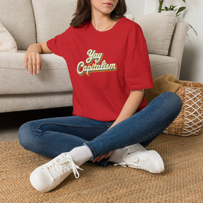 Yay Capitalism Retro - Short Sleeve T-Shirt - Unisex
