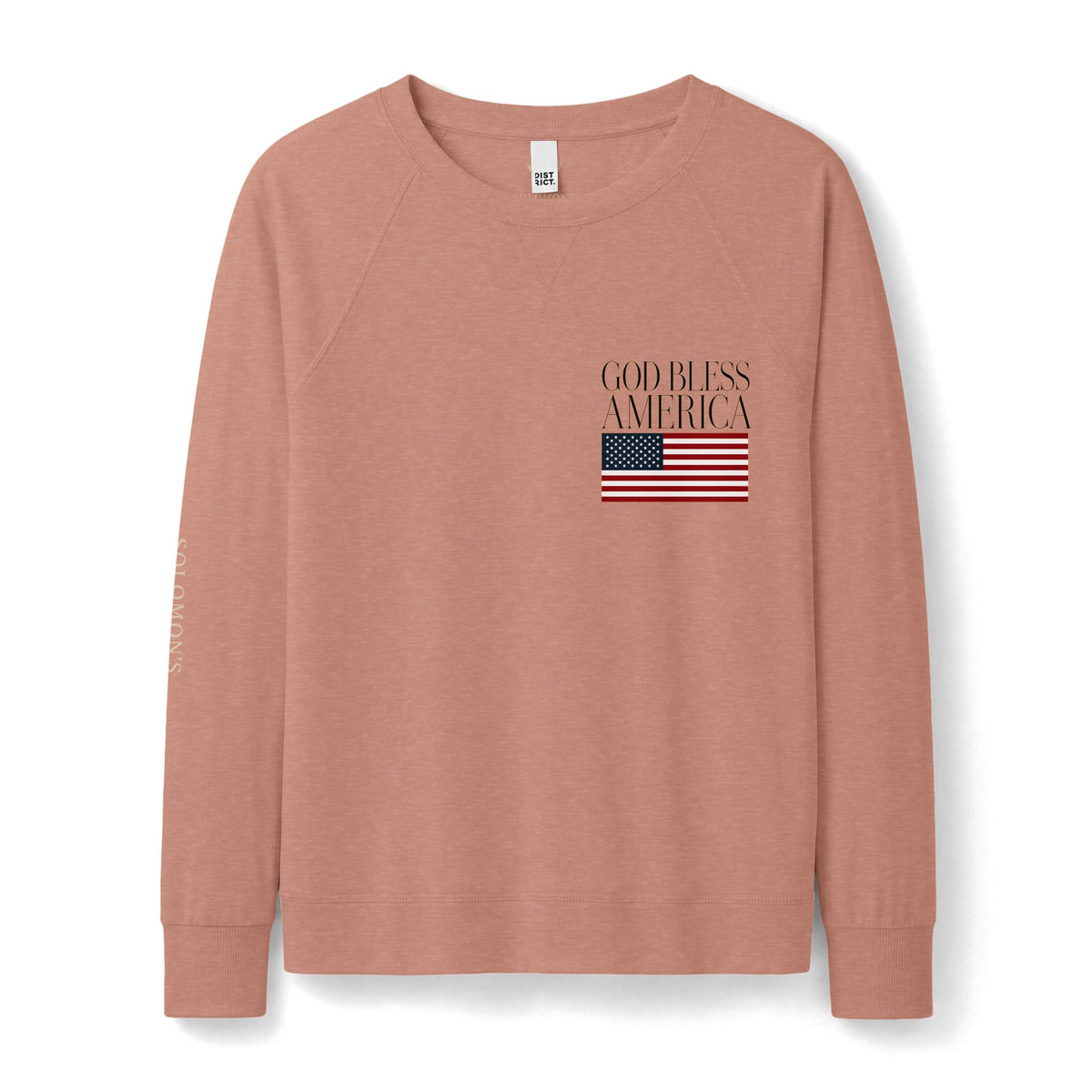 God Bless America (Sm) - French Terry Sweatshirt - Women's