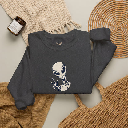 Friendly Alien - Crewneck Sweatshirt - Unisex