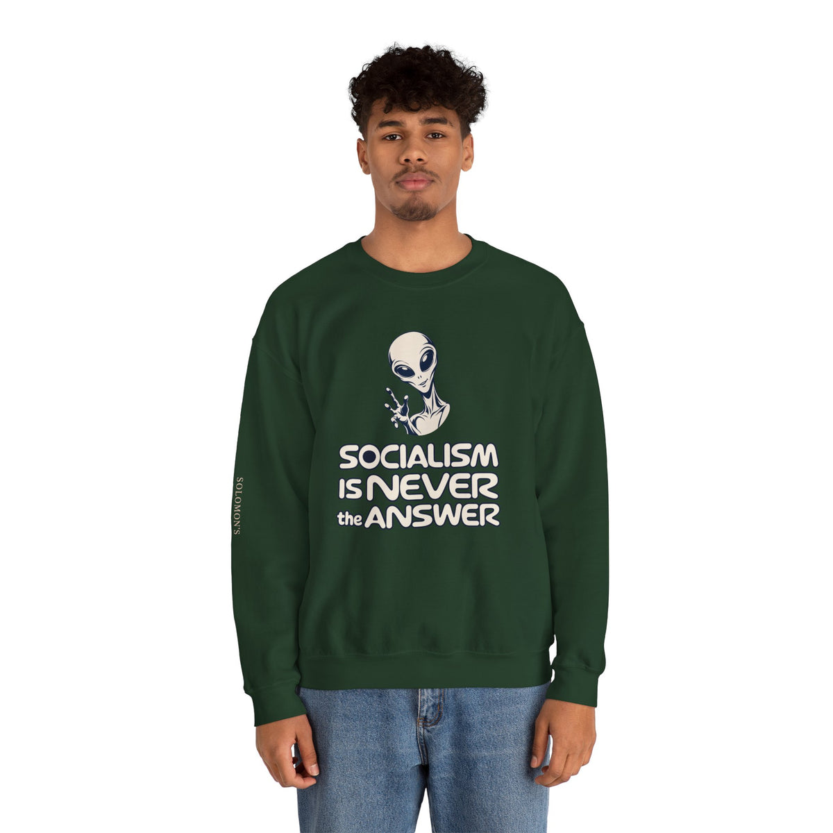 Friendly Alien - Crewneck Sweatshirt - Unisex