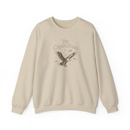 Yay Capitalism Eagle - Crewneck Sweatshirt - Unisex