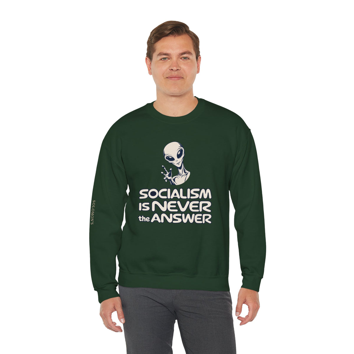 Friendly Alien - Crewneck Sweatshirt - Unisex