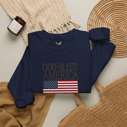 God Bless America Crewneck Sweatshirt - Unisex