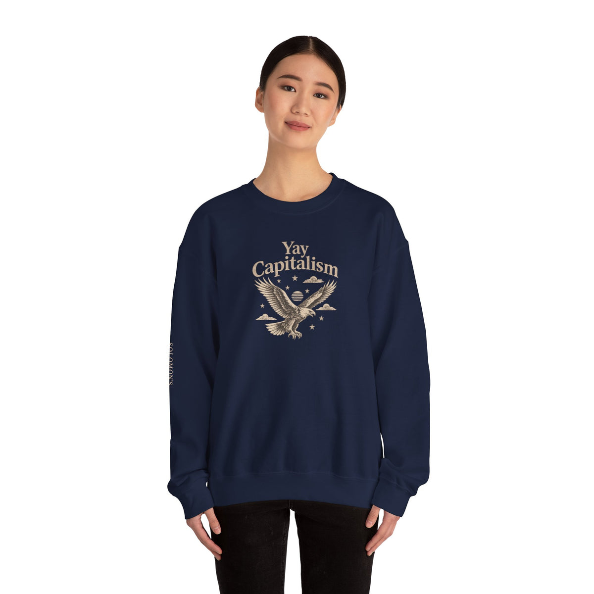 Yay Capitalism Eagle - Crewneck Sweatshirt - Unisex