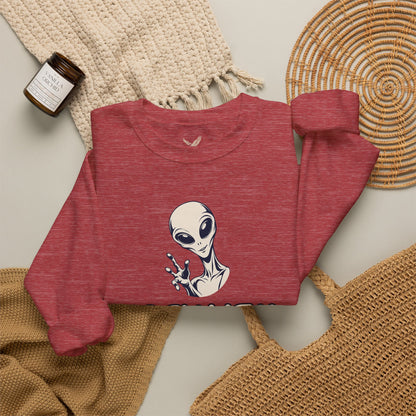 Friendly Alien - Crewneck Sweatshirt - Unisex
