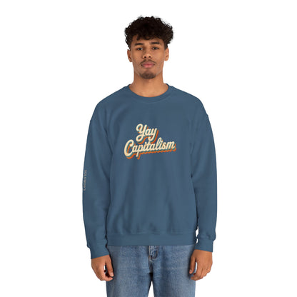 Yay Capitalism Retro - Crewneck Sweatshirt - Unisex