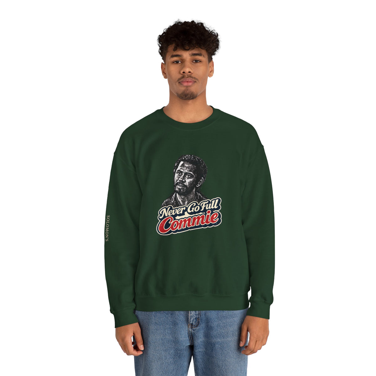 Never Go Full Commie - Crewneck Sweatshirt - Unisex