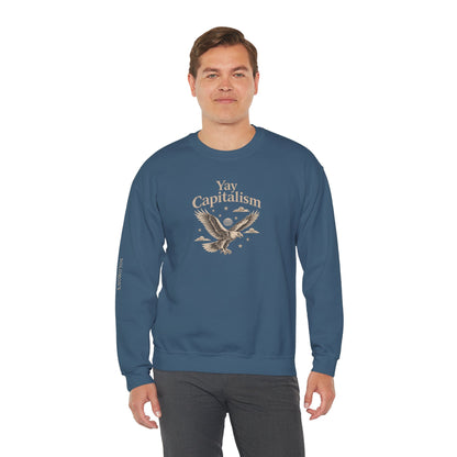 Yay Capitalism Eagle - Crewneck Sweatshirt - Unisex