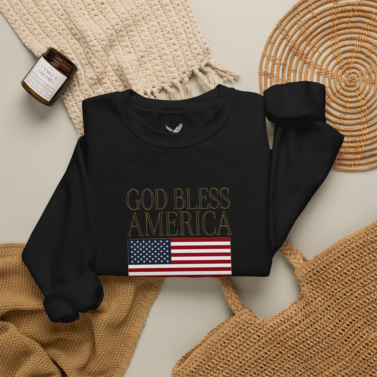 God Bless America Crewneck Sweatshirt - Unisex