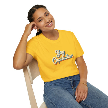 Yay Capitalism Retro - Short Sleeve T-Shirt - Unisex