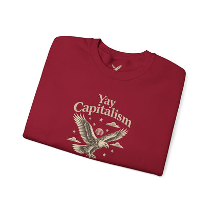 Yay Capitalism Eagle - Crewneck Sweatshirt - Unisex