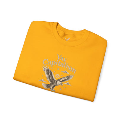 Yay Capitalism Eagle - Crewneck Sweatshirt - Unisex