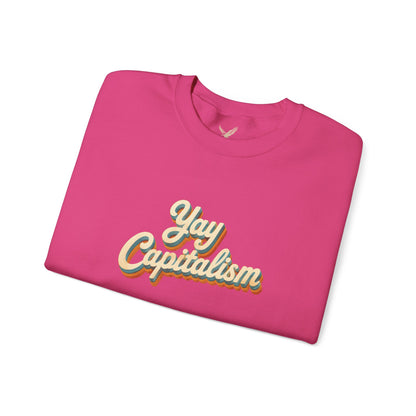 Yay Capitalism Retro - Crewneck Sweatshirt - Unisex