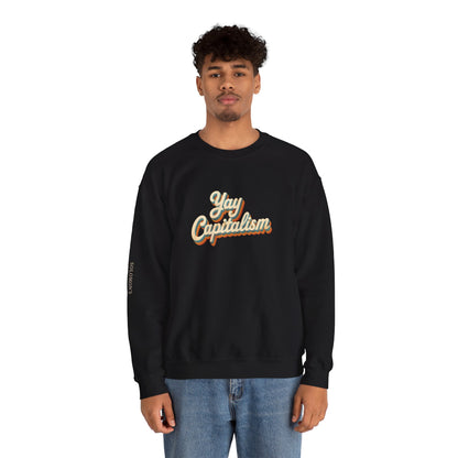 Yay Capitalism Retro - Crewneck Sweatshirt - Unisex