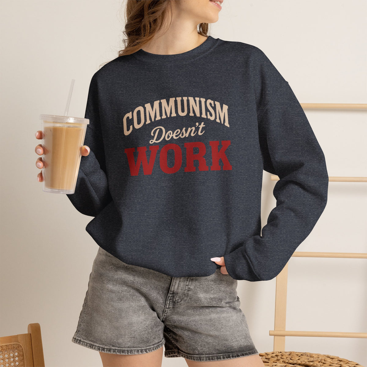 Communism Doesn't Work - Crewneck Sweatshirt - Unisex