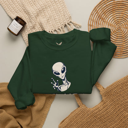 Friendly Alien - Crewneck Sweatshirt - Unisex