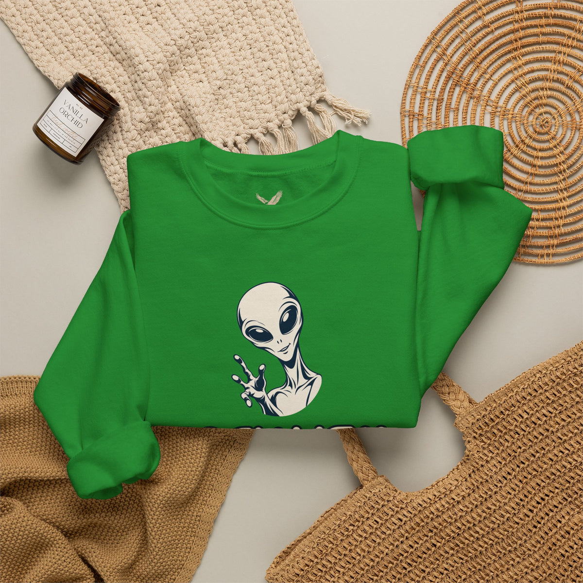 Friendly Alien - Crewneck Sweatshirt - Unisex