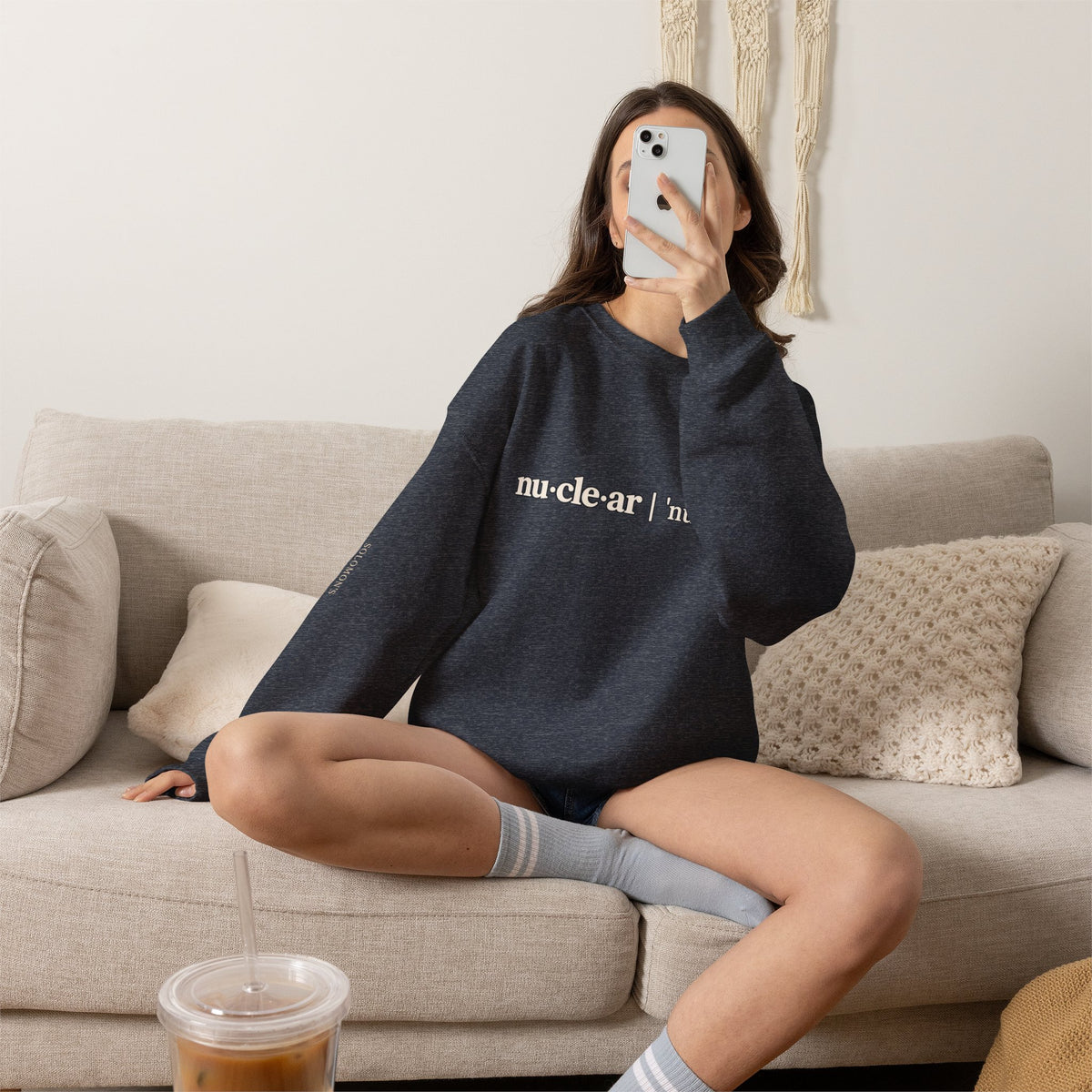 nu-cle-ar - Crewneck Sweatshirt - Unisex