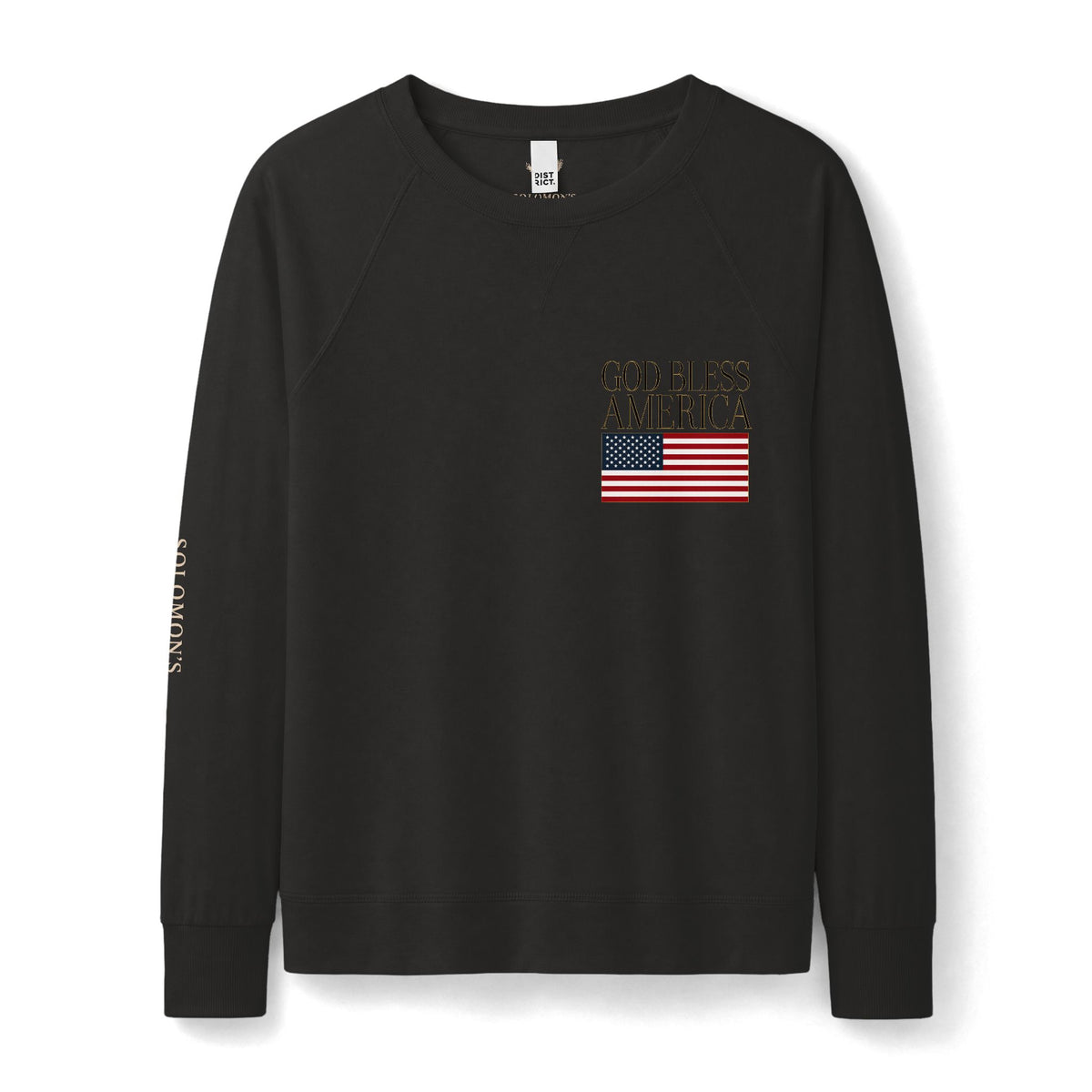 God Bless America (Sm) - French Terry Sweatshirt - Women's