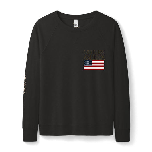 God Bless America (Sm) - French Terry Sweatshirt - Women's