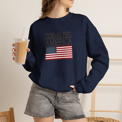 God Bless America Crewneck Sweatshirt - Unisex