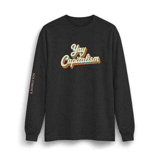 Yay Capitalism Retro - Long Sleeve T-Shirt - Unisex