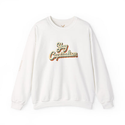 Yay Capitalism Retro - Crewneck Sweatshirt - Unisex