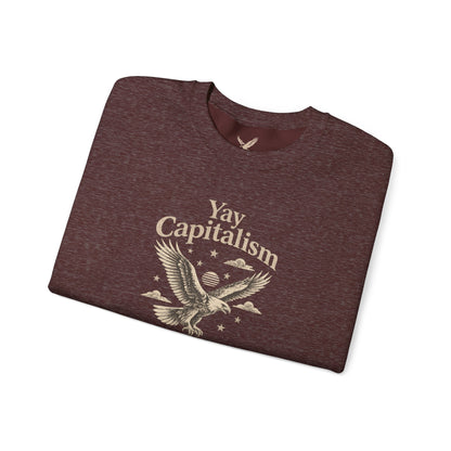 Yay Capitalism Eagle - Crewneck Sweatshirt - Unisex