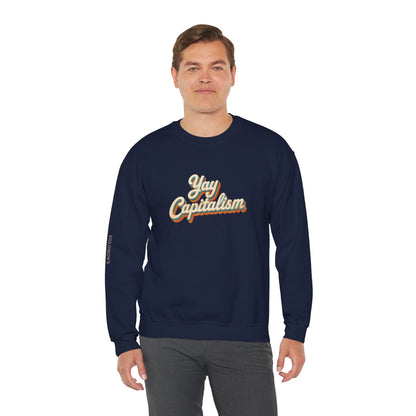 Yay Capitalism Retro - Crewneck Sweatshirt - Unisex