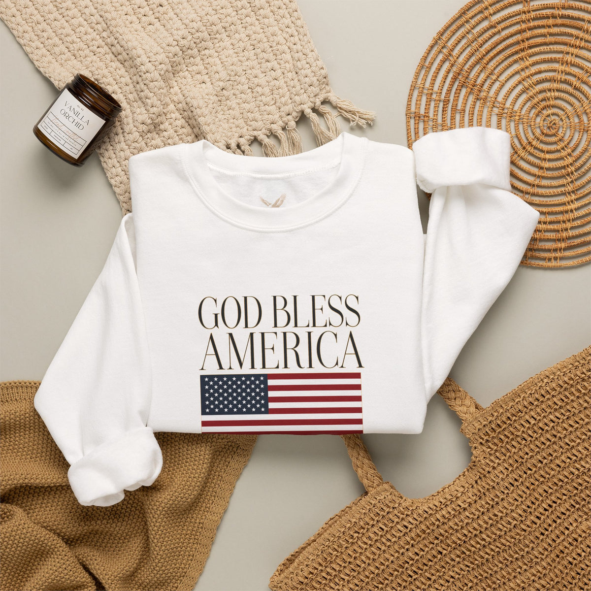 God Bless America Crewneck Sweatshirt - Unisex