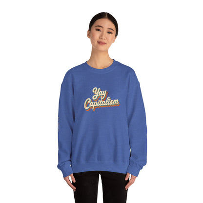 Yay Capitalism Retro - Crewneck Sweatshirt - Unisex