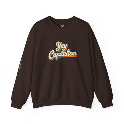 Yay Capitalism Retro - Crewneck Sweatshirt - Unisex