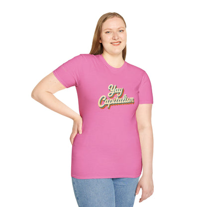 Yay Capitalism Retro - Short Sleeve T-Shirt - Unisex