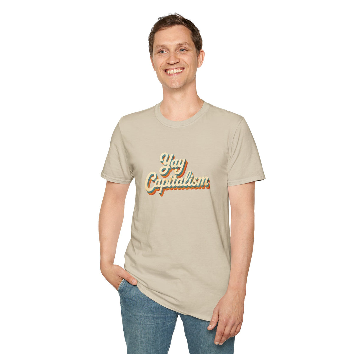 Yay Capitalism Retro - Short Sleeve T-Shirt - Unisex