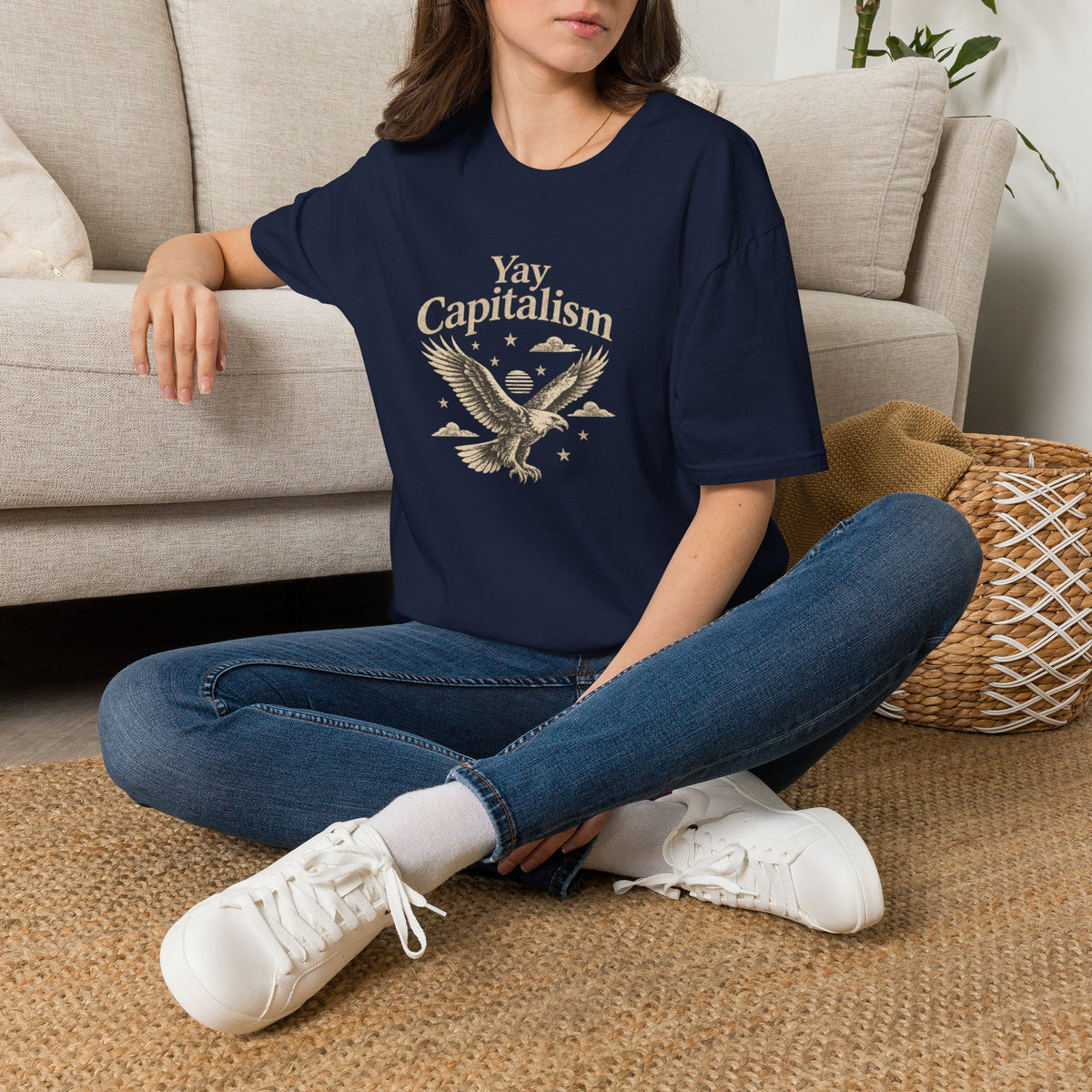 Yay Capitalism Eagle - Short Sleeve T-Shirt - Unisex