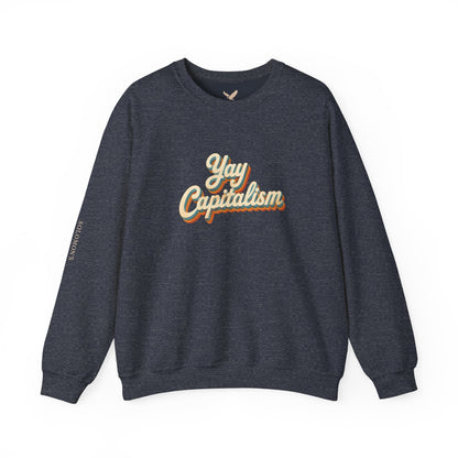Yay Capitalism Retro - Crewneck Sweatshirt - Unisex