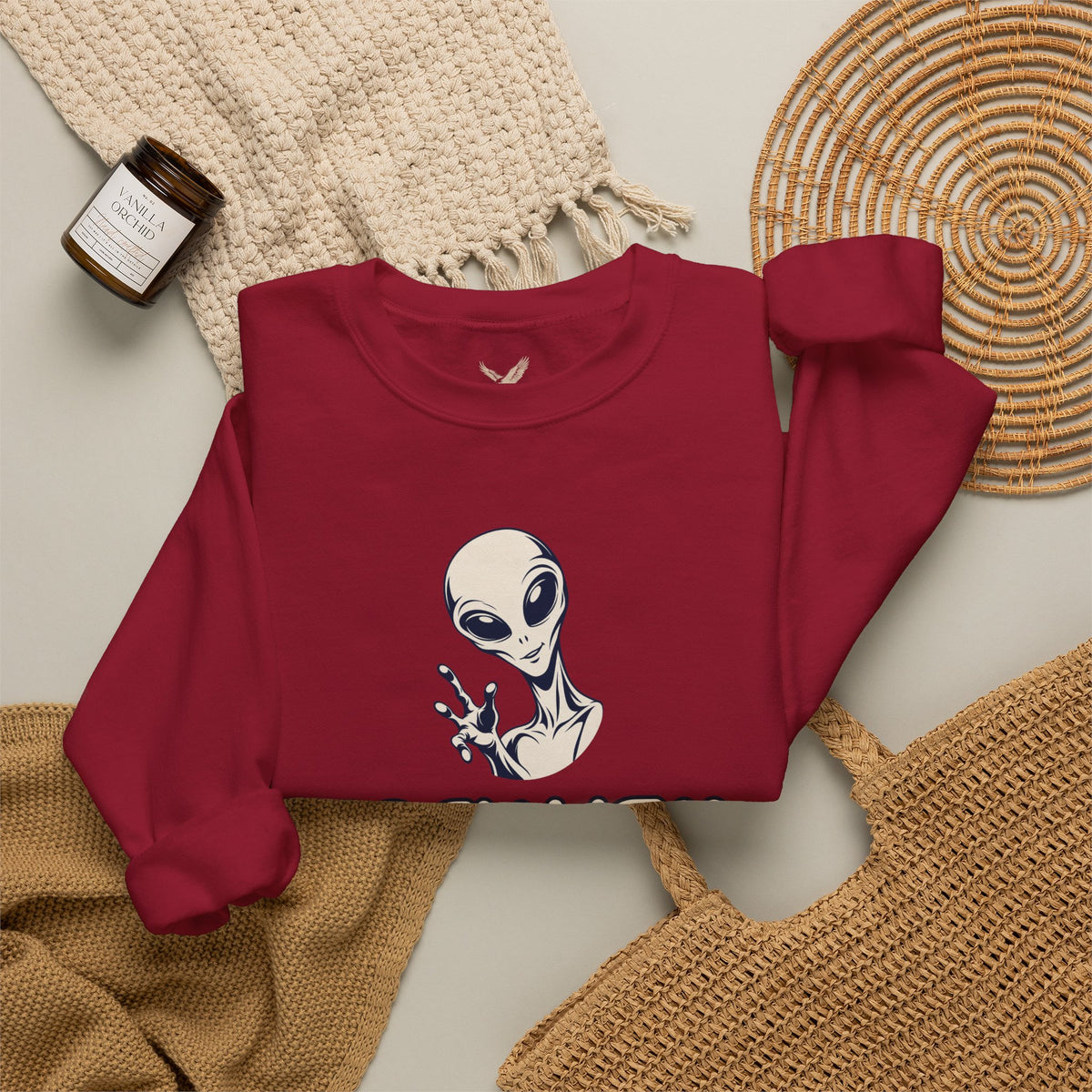 Friendly Alien - Crewneck Sweatshirt - Unisex