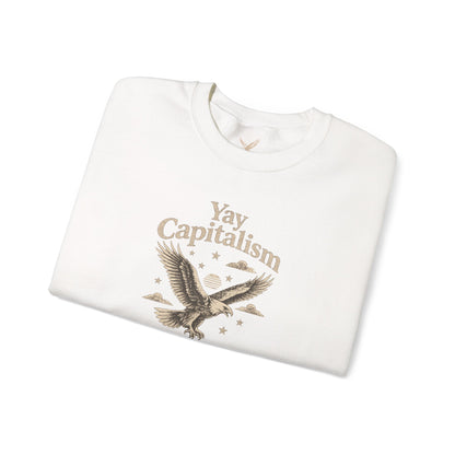 Yay Capitalism Eagle - Crewneck Sweatshirt - Unisex