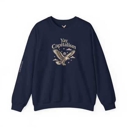 Yay Capitalism Eagle - Crewneck Sweatshirt - Unisex