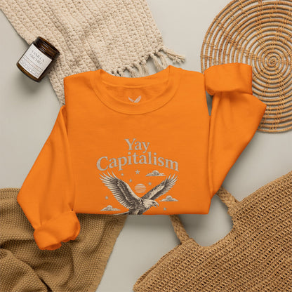 Yay Capitalism Eagle - Crewneck Sweatshirt - Unisex