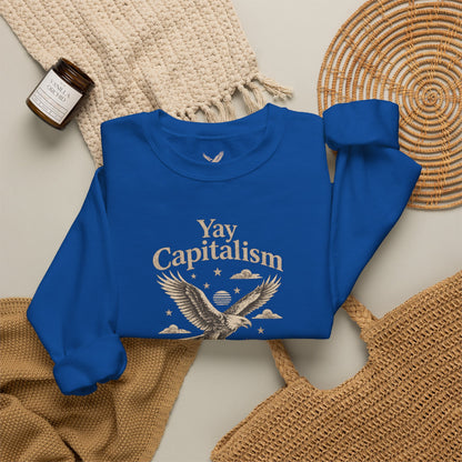 Yay Capitalism Eagle - Crewneck Sweatshirt - Unisex