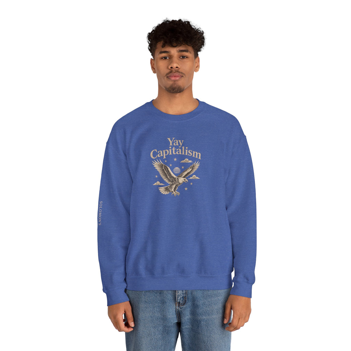 Yay Capitalism Eagle - Crewneck Sweatshirt - Unisex