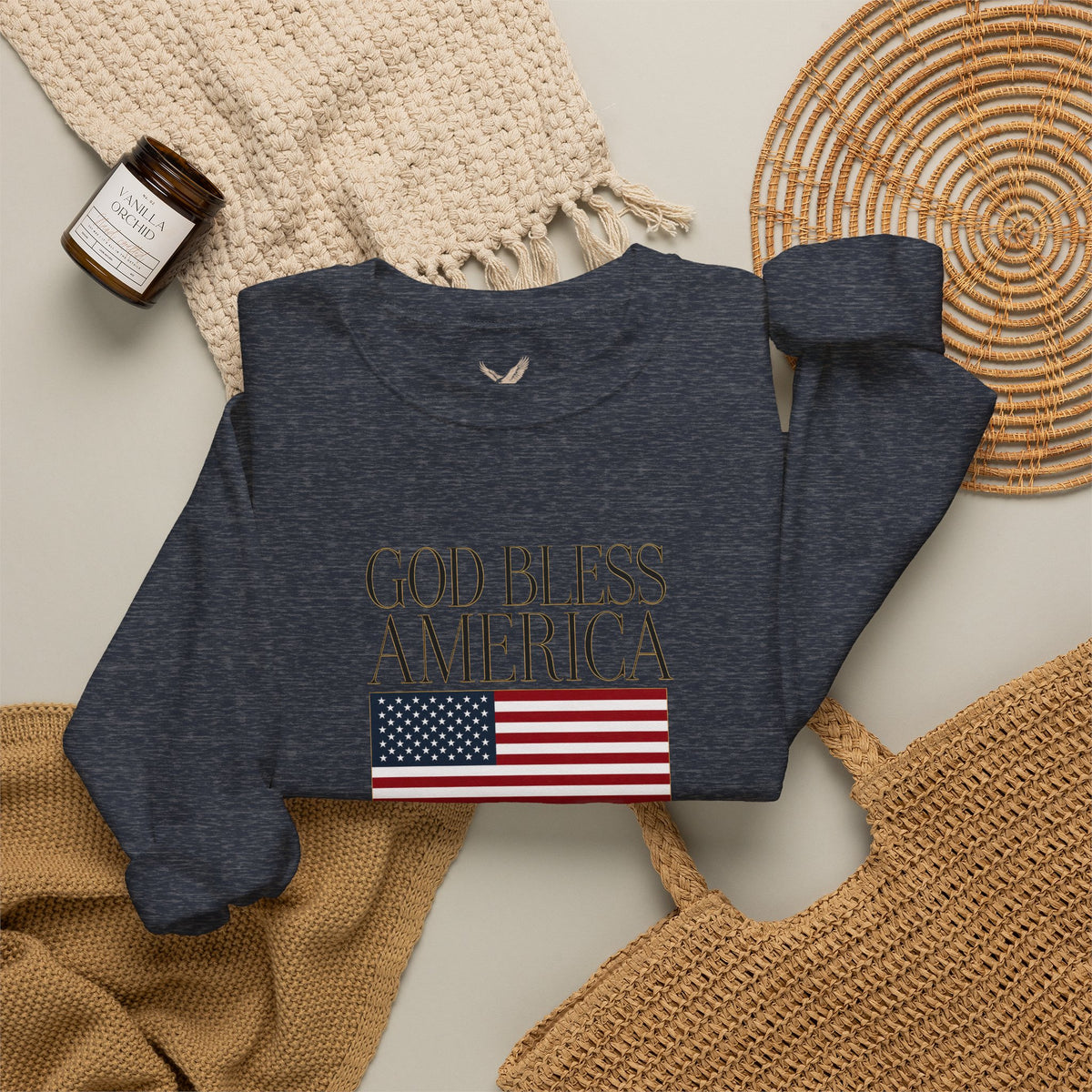 God Bless America Crewneck Sweatshirt - Unisex