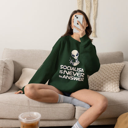 Friendly Alien - Crewneck Sweatshirt - Unisex