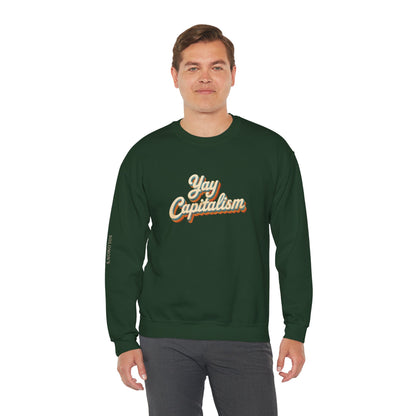 Yay Capitalism Retro - Crewneck Sweatshirt - Unisex