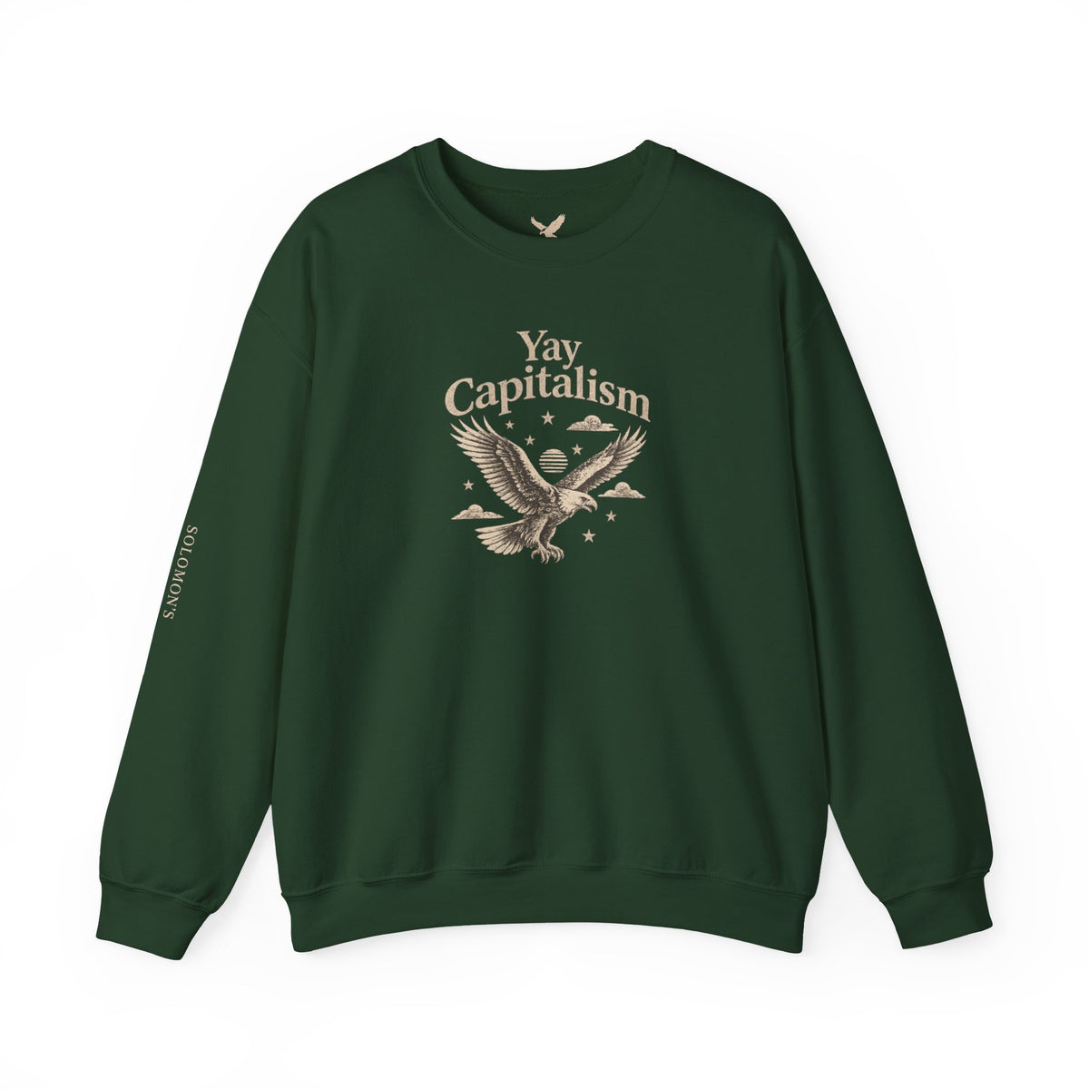 Yay Capitalism Eagle - Crewneck Sweatshirt - Unisex